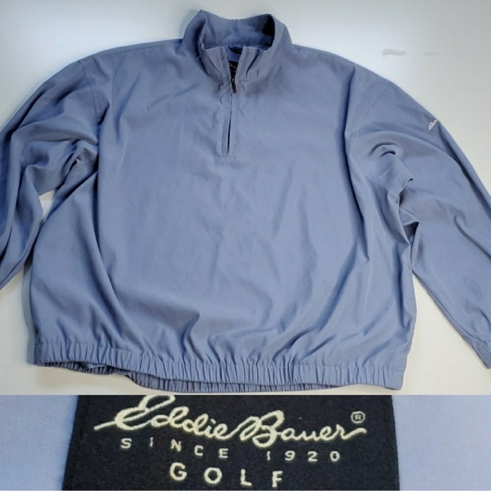 Eddie Bauer Men's Light Blue Windbreaker